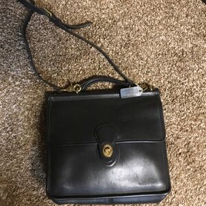 Coach Black Leather Crossbody Bag